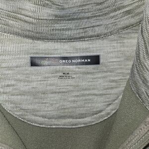 Men's Greg Norman Heathered Grey 1/2 zip Fleece Lined Pullover